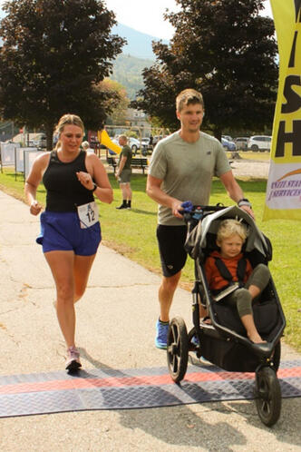 Family Crosses Finish Line